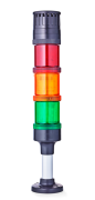 ECO60 Colonne de signalisation modulaire Ø 60mm 24 V AC/DC rouge-orange-vert, noir