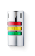 HD Columnas de señalización compactas 24 V AC/DC rojo-amarillo-verde, cromo
