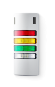 HD kompakte Signalsäule 24 V AC/DC rot-gelb-grün-klar, grau (RAL 7035)