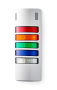 HD Columnas de señalización compactas 24 V AC/DC rojo-naranja-verde-azul-claro, gris (RAL 7035)