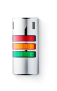 HD Colonnes de signalisation compactes 24 V AC/DC rouge-orange-vert, chrome