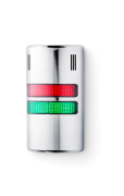 HD Columnas de señalización compactas 24 V AC/DC rojo-verde, cromo